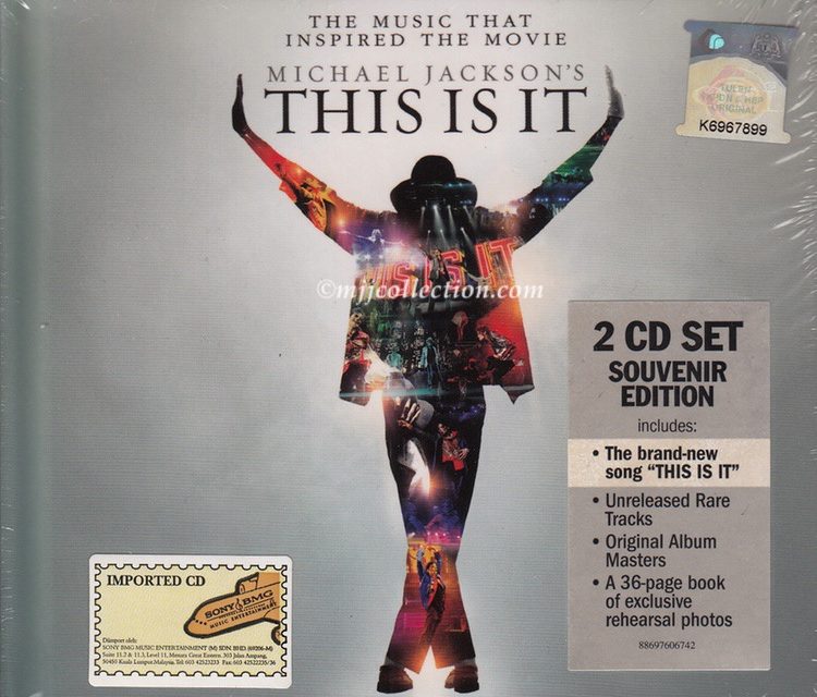 This Is It – 2 CD Set – Souvenir Edition – Digipak – CD Album – 2009 (Malaysia)