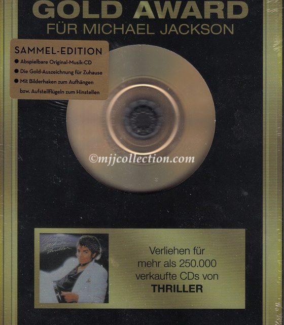 Gold Award – Thriller – Special Edition – CD Album – 2006 (Germany)