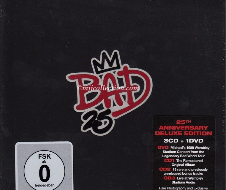 Bad 25 Anniversary Deluxe Edition – 3 CD + 1 DVD Box Set – 2012 (Germany)