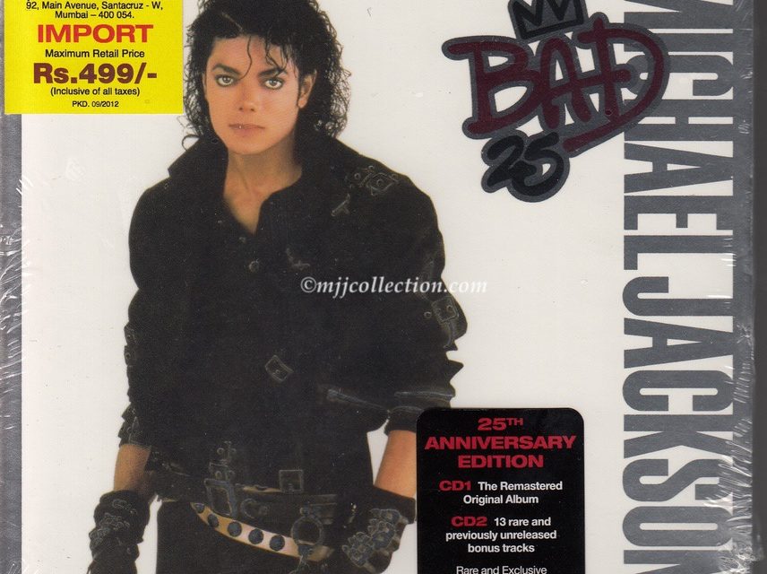 Bad 25 Anniversary Edition – 2 CD Set – CD Album – 2012 (India)