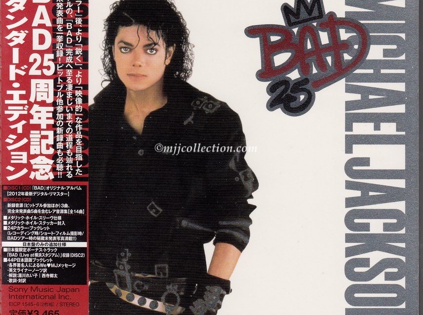 Bad 25 Anniversary Edition – 2 CD Set – CD Album – 2012 (Japan)
