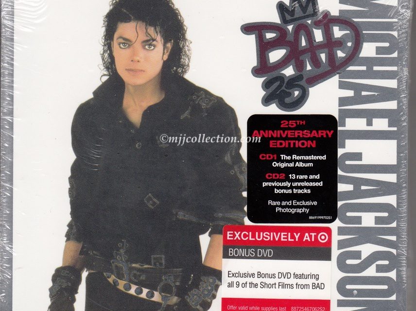 Bad 25 Anniversary Edition – Target Edition – 3 Disc CD/DVD Album – 2012 (USA)