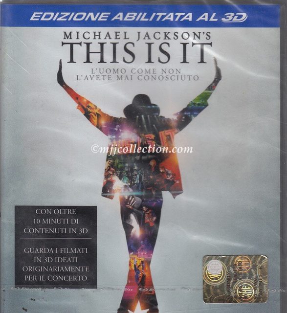 This Is It – 3D Enhanced Edition – Promotional – Blu-ray Disc (Italy)