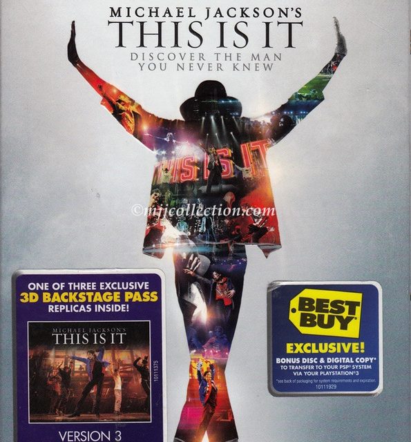 This Is It – 2 Disc Limited Edition – Backstage Pass – Version 3 – Blu-ray Disc – 2010 (USA)