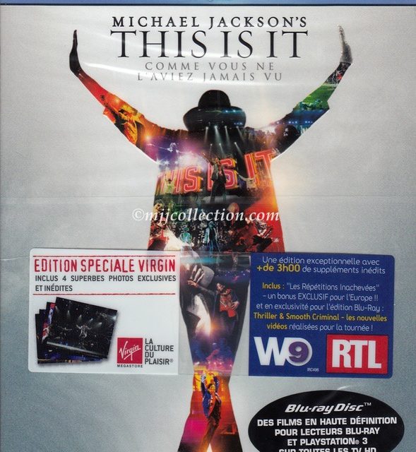 This Is It – Virgin Special Edition – W9/RTL Edition – Blu-ray Disc – 2010 (France)