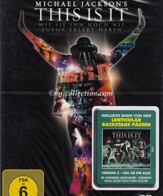 This Is It – 2 Disc Special Edition – 3D Backstage Pass – Version 2 – DVD – 2010 (Germany)