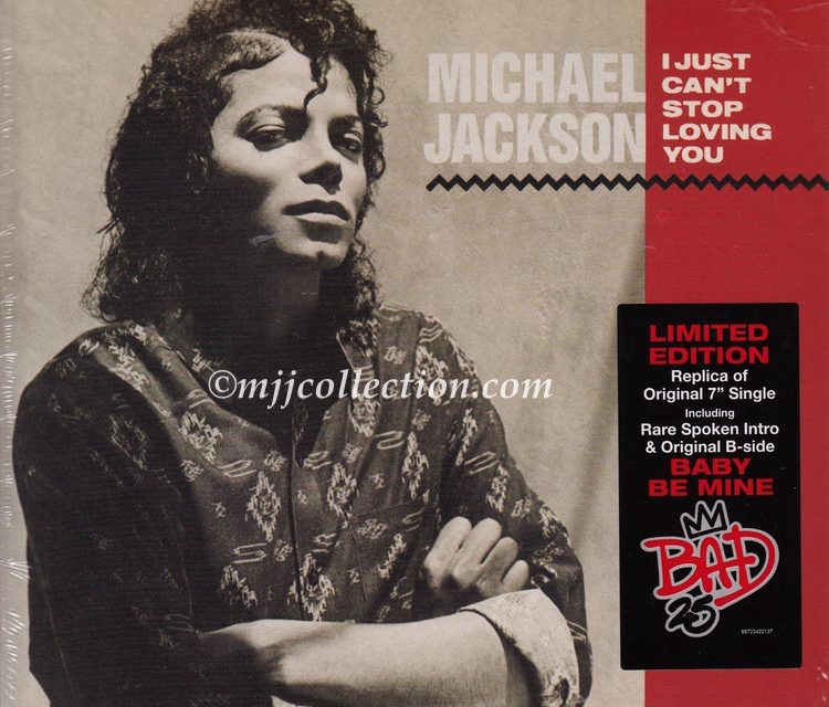 I Just Can’t Stop Loving You – Bad 25 Issue – Limited Edition – 7″ Single – 2012 (Italy)