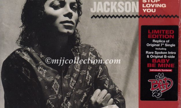 I Just Can’t Stop Loving You – Bad 25 Issue – Limited Edition – Individually Numbered #0017 – 7″ Single – 2012 (USA)