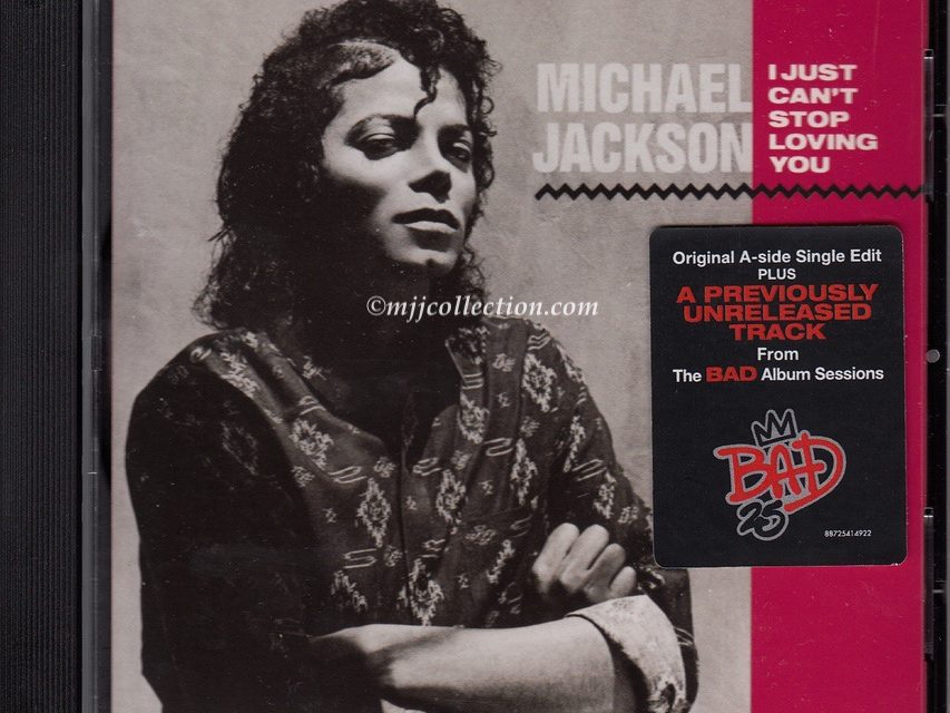 I Just Can’t Stop Loving You – Bad 25 Issue – CD Single – 2012 (Australia)