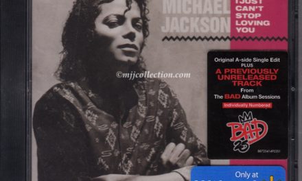 I Just Can’t Stop Loving You – Walmart Limited Edition – Individually Numbered – Bad 25 Issue – CD Single – 2012 (USA)