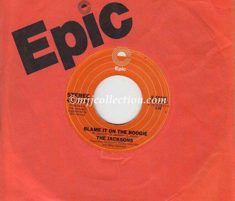 Blame It On The Boogie – The Jackson 5 – Promotional – 7″ Single – 1978 (USA)