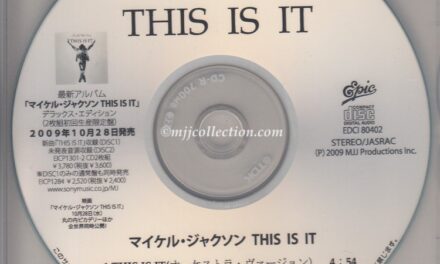 This Is It – 2 Track CD-R Acetate – CD Single – 2009 (Japan)