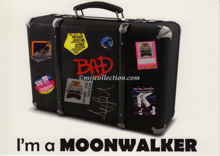 I’m a Moonwalker – Travelling with a King – Postcard – 2014 (France)